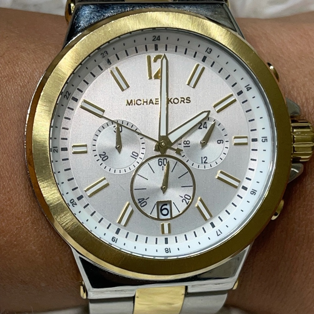 Michael Kors Men’s Oversized Dylan Two-Tone Watch